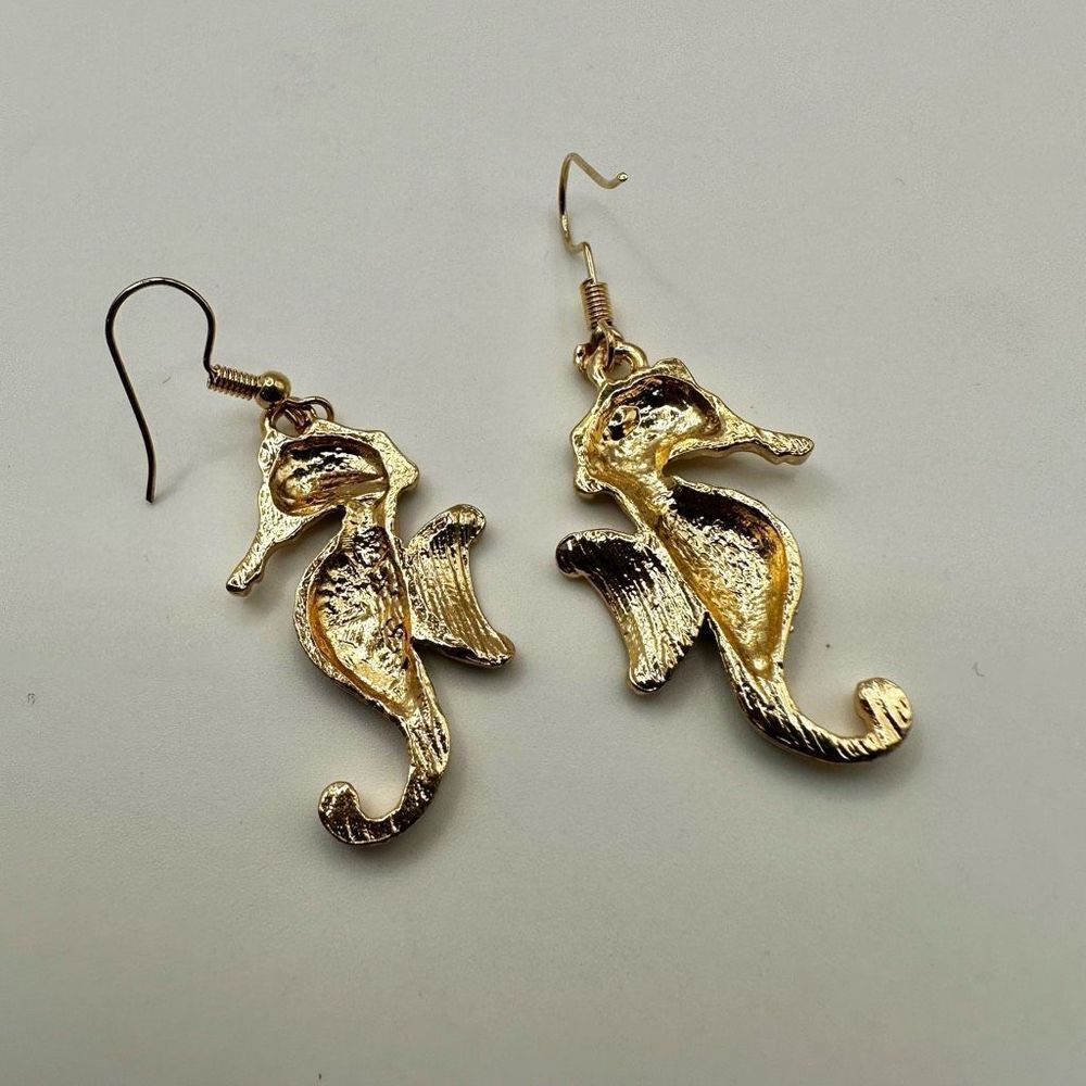 Seahorse earrings - Picture 3 of 7
